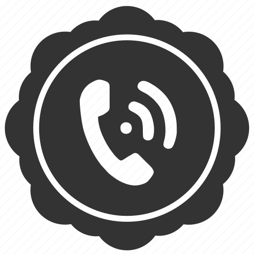 Call, label, phone, round, sticker icon - Download on Iconfinder