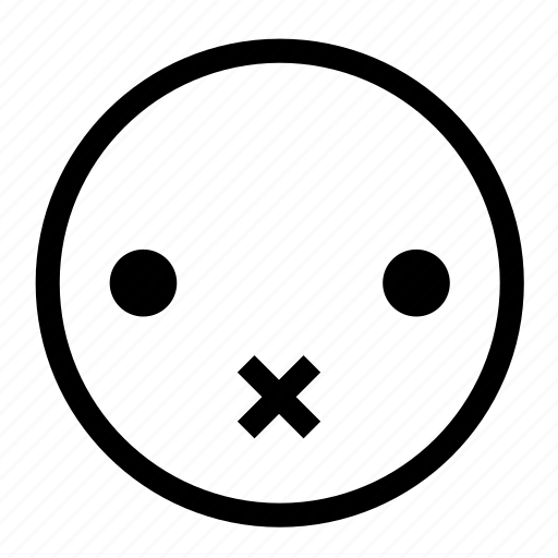 Emoticon, mute, secret, silent, speechless icon - Download on Iconfinder