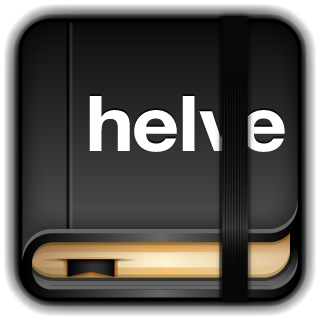 Helvetica, moleskine icon - Free download on Iconfinder