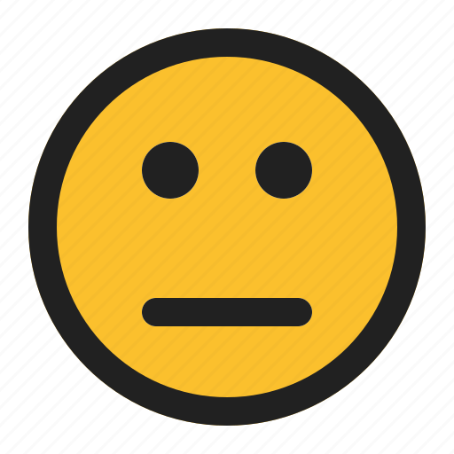 Emoji, emoticon, expression, face, neutral icon - Download on Iconfinder