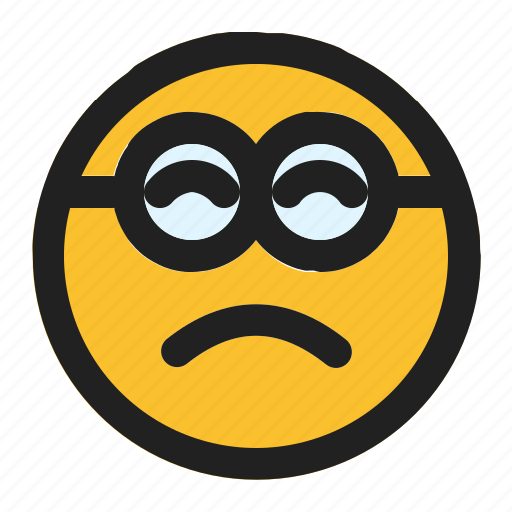 Emoji, emoticon, expression, face, minion, sad icon - Download on Iconfinder