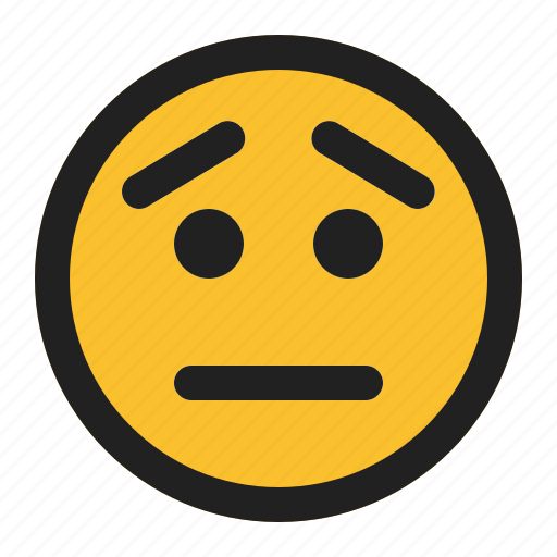Emoji, emoticon, expression, face, pensive icon - Download on Iconfinder