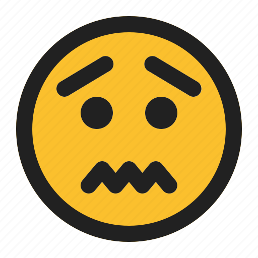 And, emoji, emoticon, expression, face, sick, worried icon - Download on Iconfinder