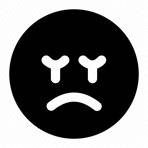 Crying, emoji, emoticon, expression, face, sad icon - Download on Iconfinder