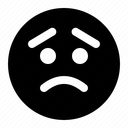 Emoji, emoticon, expression, face, worried icon - Download on Iconfinder