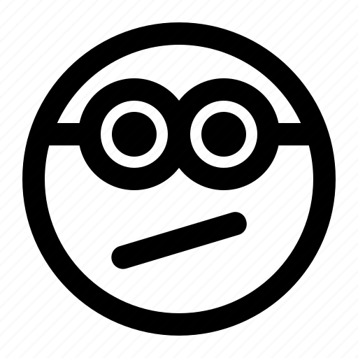 Confused, emoji, emoticon, expression, face, minion icon - Download on Iconfinder