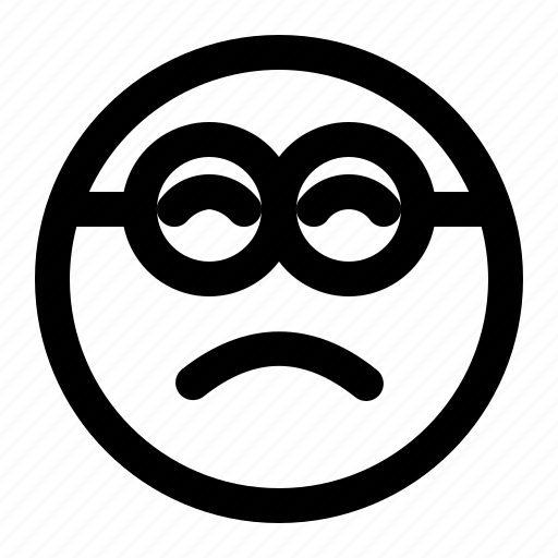 Emoji, emoticon, expression, face, minion, sad icon - Download on Iconfinder
