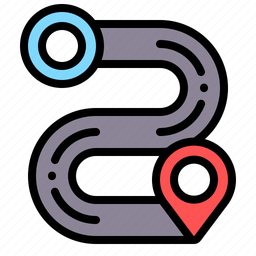 Road, route, map, destination icon - Download on Iconfinder