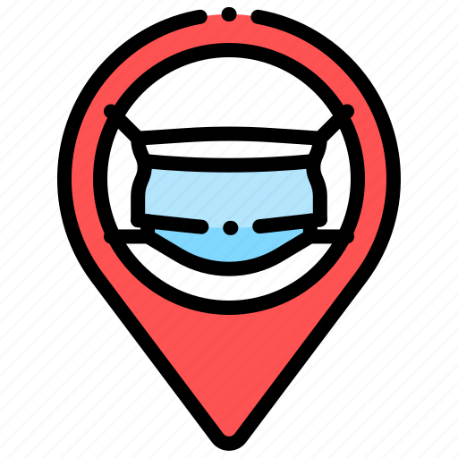 Pointer, location, medical, mask icon - Download on Iconfinder