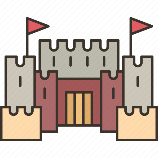 Castle, palace, fortress, kingdom, medieval icon - Download on Iconfinder