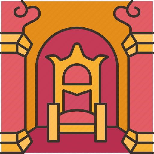 Throne, hall, royal, palace, interior icon - Download on Iconfinder