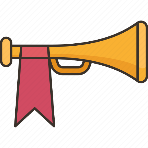 Trumpet, sound, announce, ceremony, royal icon - Download on Iconfinder