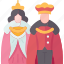 king, queen, royal, crowns, medieval 