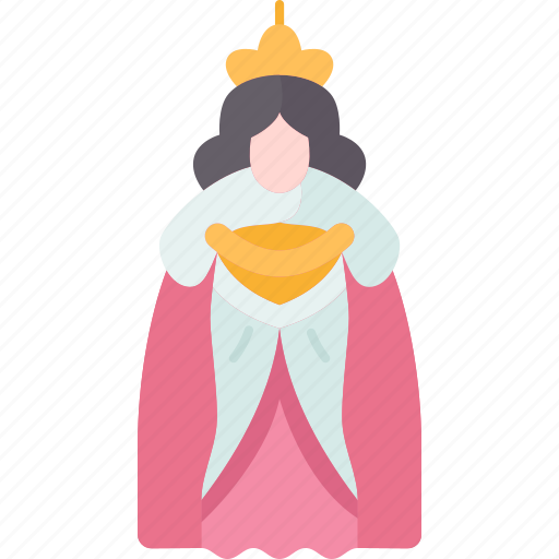 Queen, royal, monarch, lady, medieval icon - Download on Iconfinder
