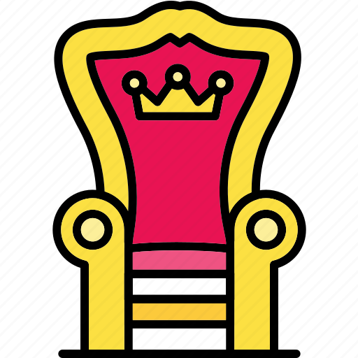 Throne, chair, king, royal, armchair, medieval, isolated icon - Download on Iconfinder