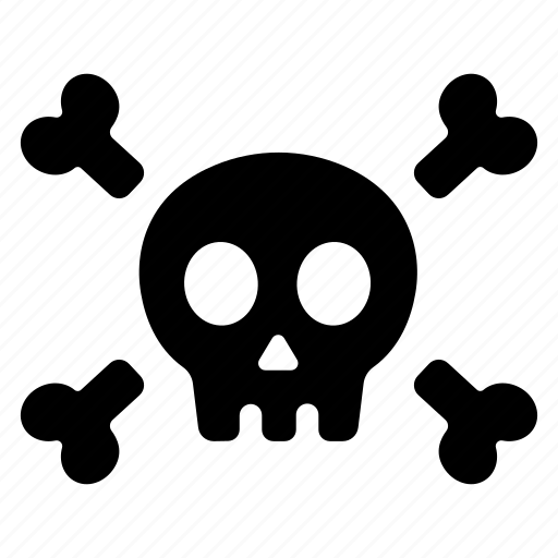Bone, dead, death, die, skull icon - Download on Iconfinder