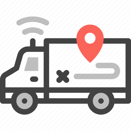 Internet of things, iot, technology, delivery truck, shipping, transportation, vehicle icon - Download on Iconfinder
