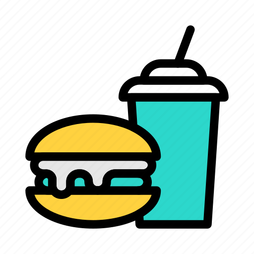 Burger, fastfood, drink, juice, rugby icon - Download on Iconfinder