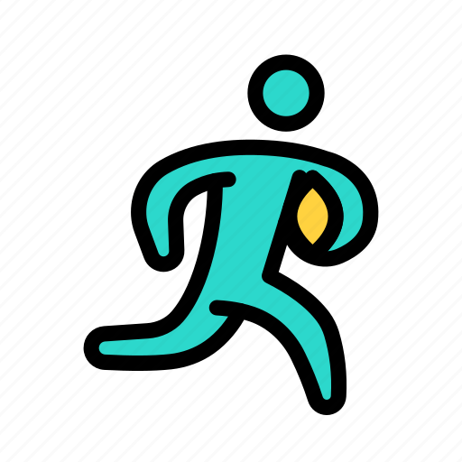 Rugby, player, running, match, sport icon - Download on Iconfinder