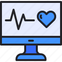 cardiogram, ecg, heart, monitor, rate