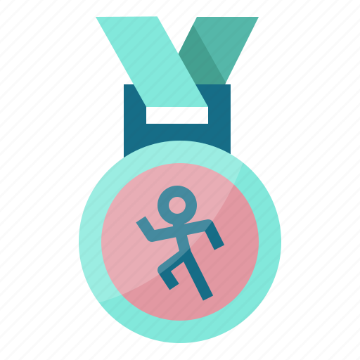 Medal, running, winner, competition, sport icon - Download on Iconfinder