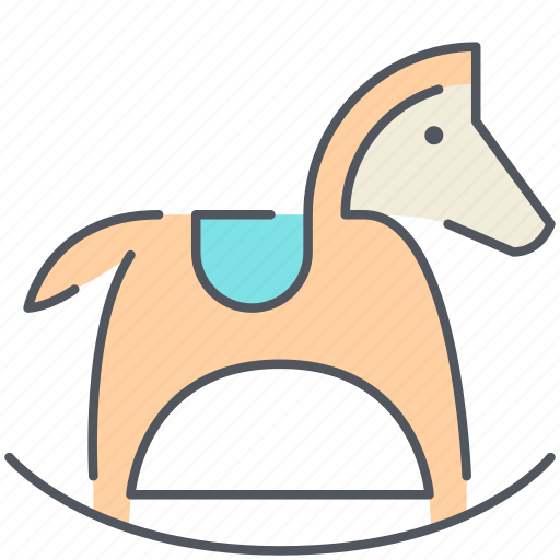 Horse, reclining, children, kids, play, pony, toy icon - Download on Iconfinder