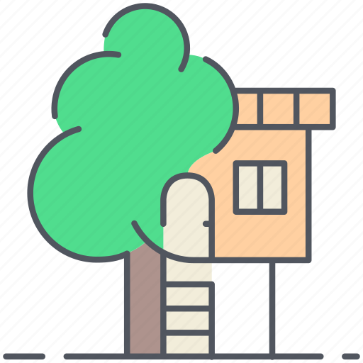 House, tree, children, forest, home, nature, tree house icon - Download on Iconfinder