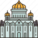 cathedral, christ, saviour, church, moscow