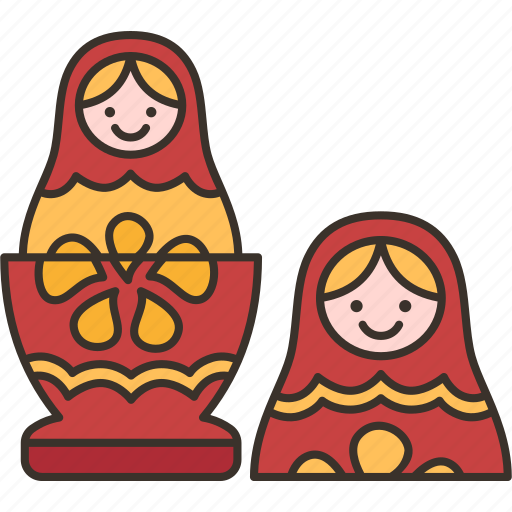 Matryoshka, nesting, doll, russian, traditional icon - Download on Iconfinder