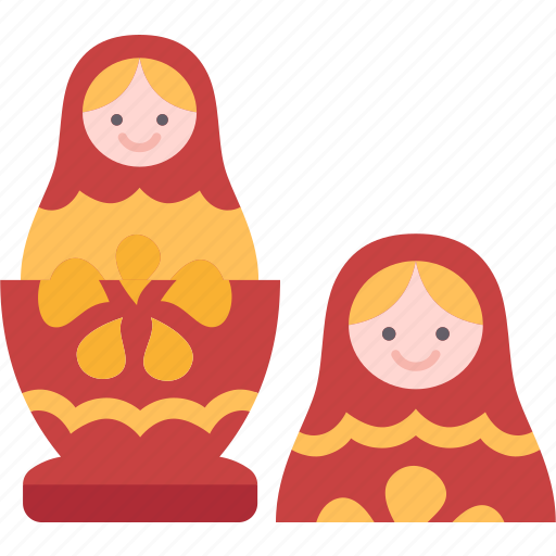 Matryoshka, nesting, doll, russian, traditional icon - Download on Iconfinder