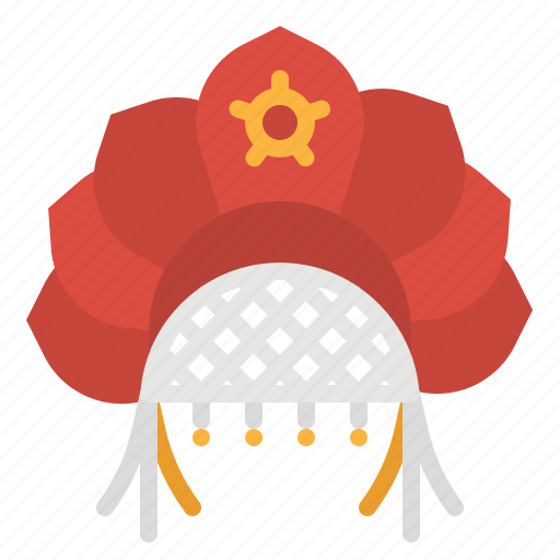 Culture, hat, kokoshnik, russia, russian icon - Download on Iconfinder