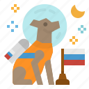 astronaut, dog, laika, space, sputnik