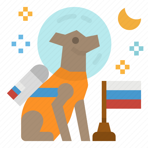 Astronaut, dog, laika, space, sputnik icon - Download on Iconfinder