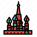 basil, cathedral, landmark, russia, saint