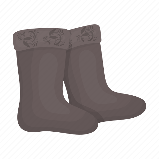 Felt, felt boots, shoes, warm icon - Download on Iconfinder