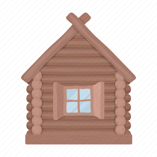 Building, house, hut, log cabin, russian, traditional, wooden icon - Download on Iconfinder