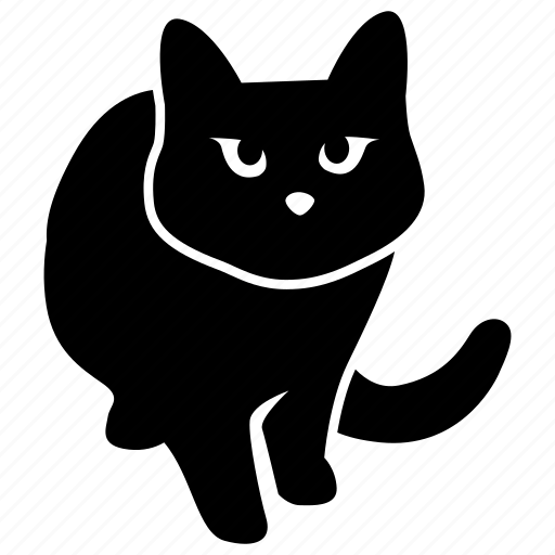 .svg, cat, cute, staring, waiting, feline icon - Download on Iconfinder