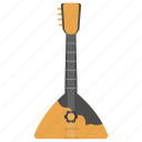 triangle guitar, traditional, instrument, russian guitar, balalaika, musical