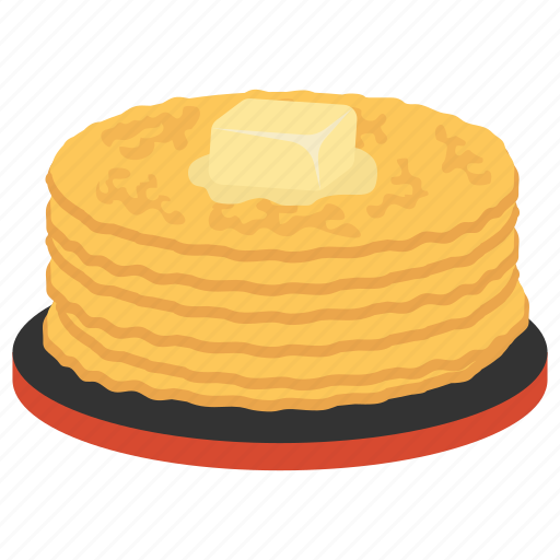 Cake, pancakes, flat cake, syrup, sweet cake icon - Download on Iconfinder