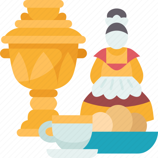 Tea, ceremony, samovar, russian, vintage icon - Download on Iconfinder