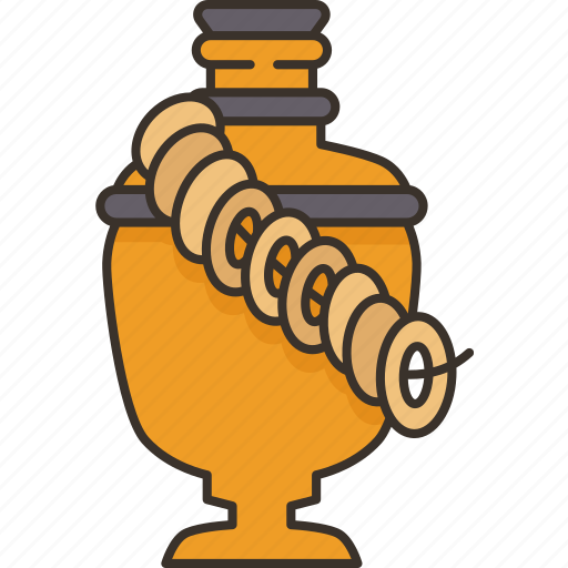 Bagel, samovar, tea, russian, tradition icon - Download on Iconfinder
