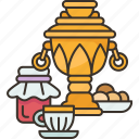 tea, ceremony, samovar, russian, culture