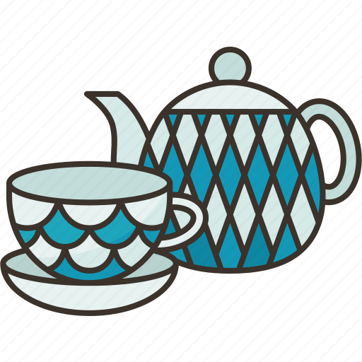 Tea, cup, kettle, porcelain, russian icon - Download on Iconfinder