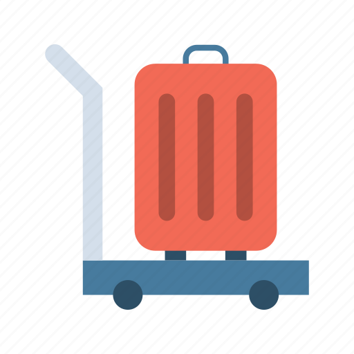 Cart, trolley, caravan, wicker, basket, food, supply icon - Download on Iconfinder