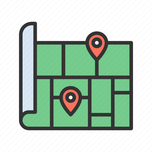 Map, area, location, locator, pointer, navigator, direction icon - Download on Iconfinder