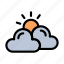 cloud, sun, weather, climate, forecast 