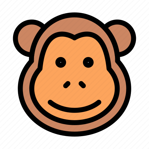 Monkey, face, gorilla, animal, safari icon - Download on Iconfinder