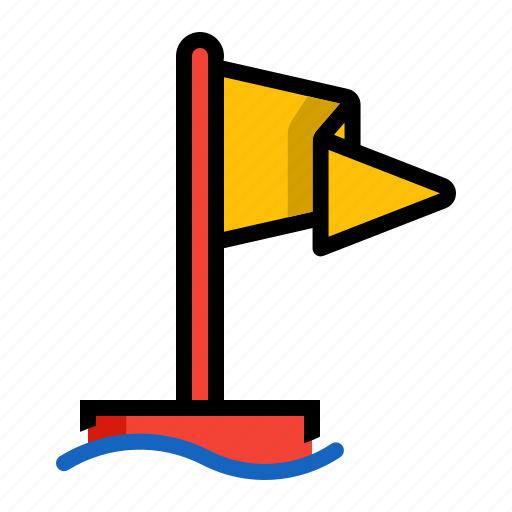 Deep, flag, safety, sea icon - Download on Iconfinder