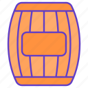 drum, wooden, wood, barrel, storage