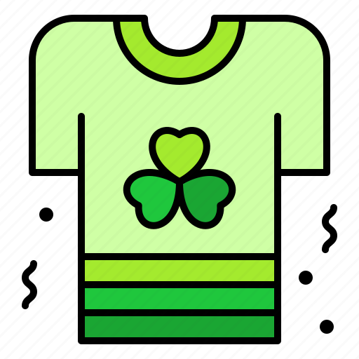 Shirt, cloth, clover, flower, celebration icon - Download on Iconfinder